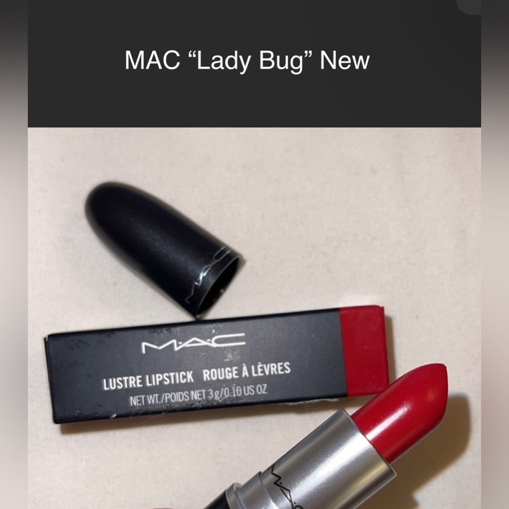 New MAC Lustre Lipstick in “ Lady Bug “ shade of red SHIPS FAST